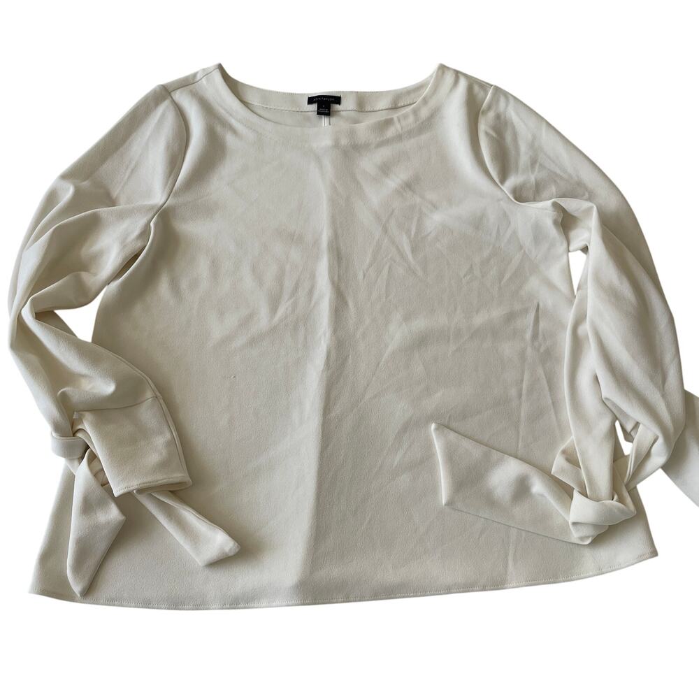 Ann Taylor Tie Sleeve Top - Picture 2 of 7